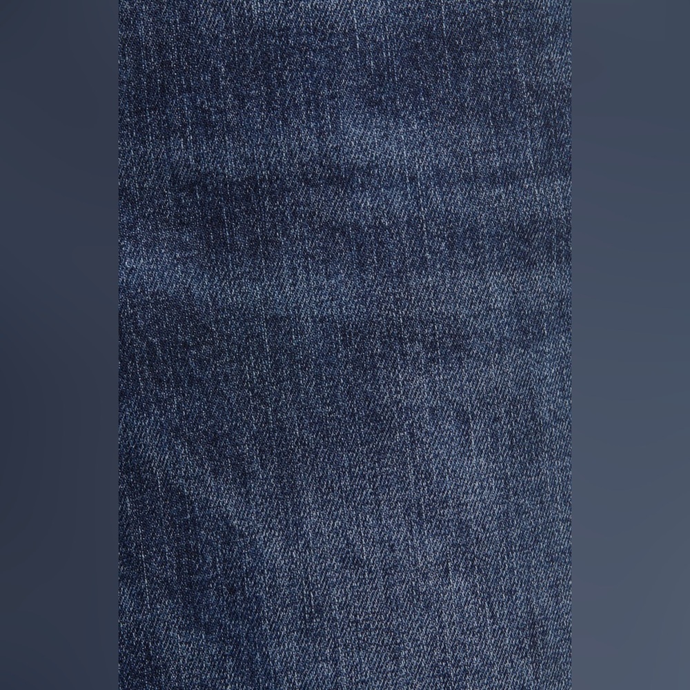 WASH LAB Cotton Medium-Dark Wash Asymmetrical Frayed Hem Denim Modest Skirt Sz L - Picture 7 of 15